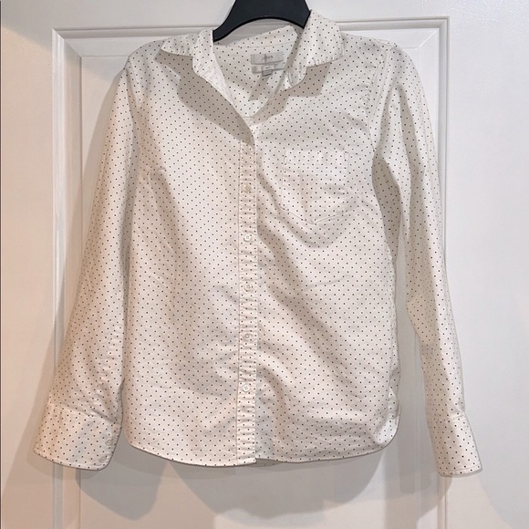 J. Crew white Shirt with Black Dots size 4 boy fit - Picture 3 of 7
